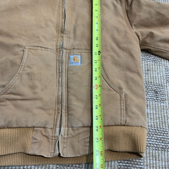 Carhartt Jacket Youth Boys M (10-12) Brown Quilt Lined Duck Canvas Hooded - Picture 9 of 9